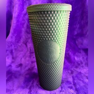 Starbucks hunter green studded tumbler